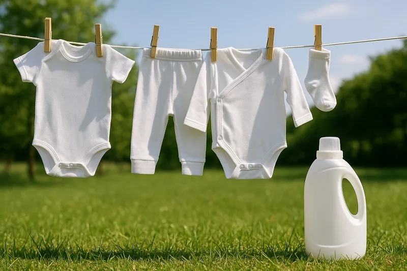 ropa blanca del bebé