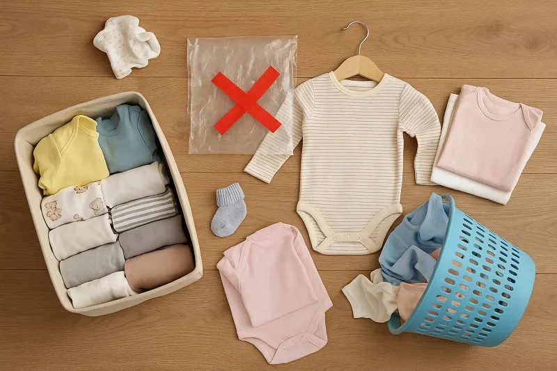 guardar ropa de bebé