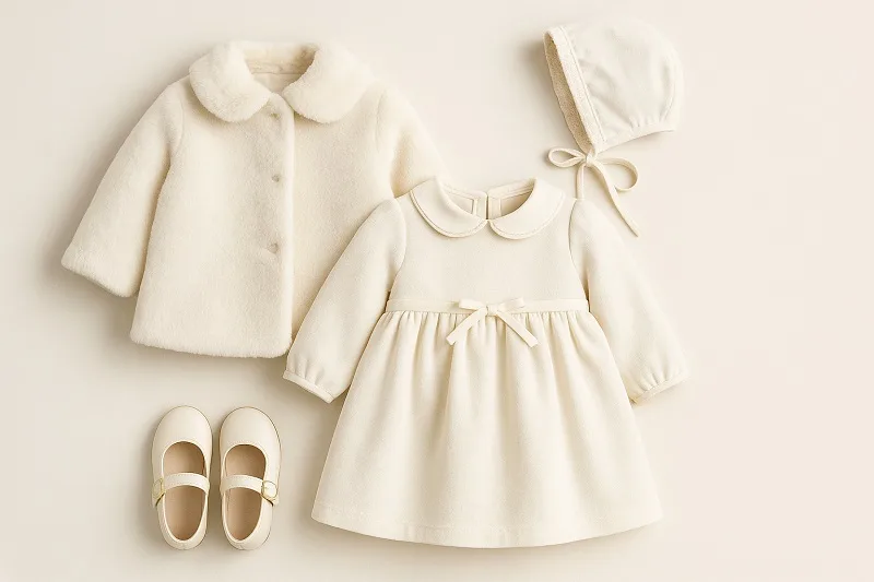 ropa de bautizo en invierno
