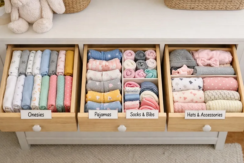 doblar ropa de bebé