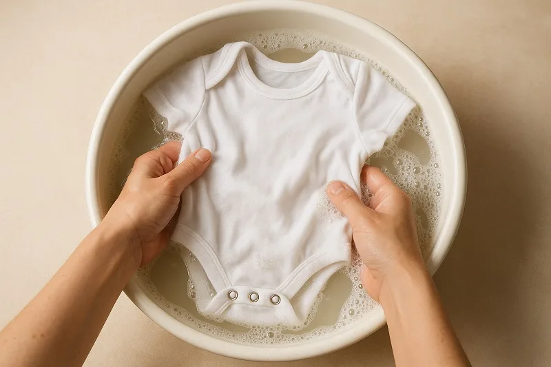 lavar ropa delicada de bebé