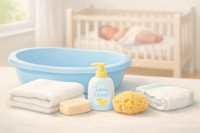 cómo bañar a un recién nacido