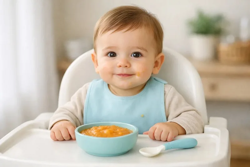 alimentación del bebé de 6 a 12 meses